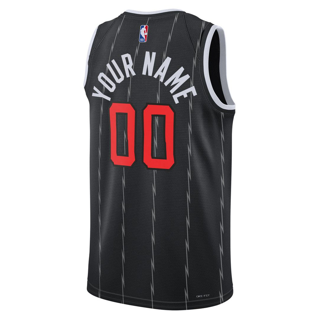 Toronto Raptors Nike Unisex /26 City Edition Swingman Custom Jersey - Black