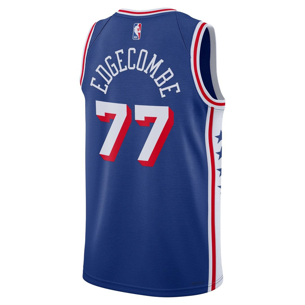 Philadelphia 76Ers Vj Edgecombe Nike Unisex Swingman Jersey - Icon Edition - Royal