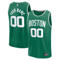 Boston Celtics Fanatics Youth Fast Break Custom Replica Jersey - Kelly Green - Icon Edition
