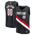 Portland Trail Blazers Fanatics Youth Fast Break Replica Custom Jersey - Icon Edition - Black