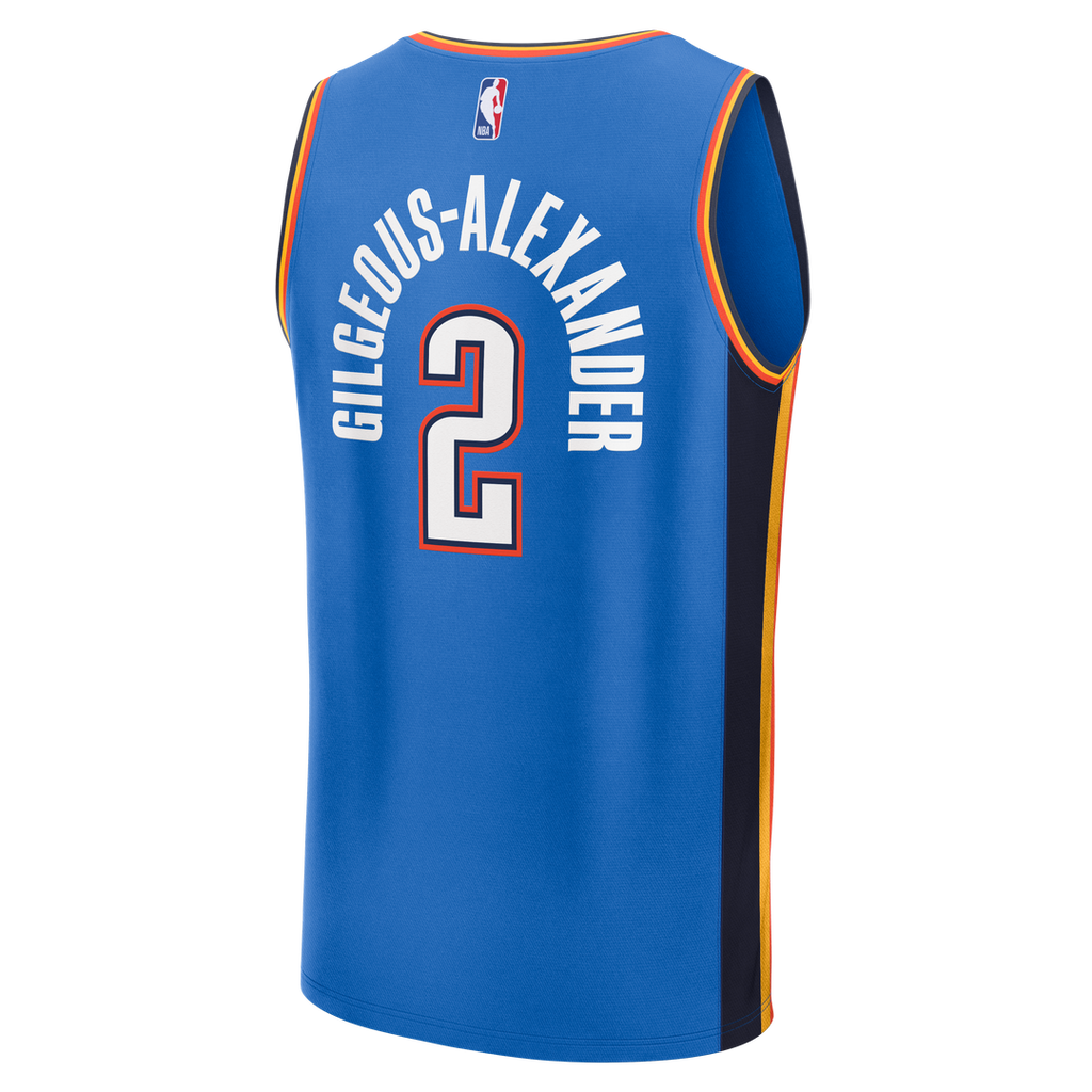 Oklahoma City Thunder Shai Gilgeous - Alexander Fanatics Fast Break Replica Player Jersey - Icon Edition - Blue