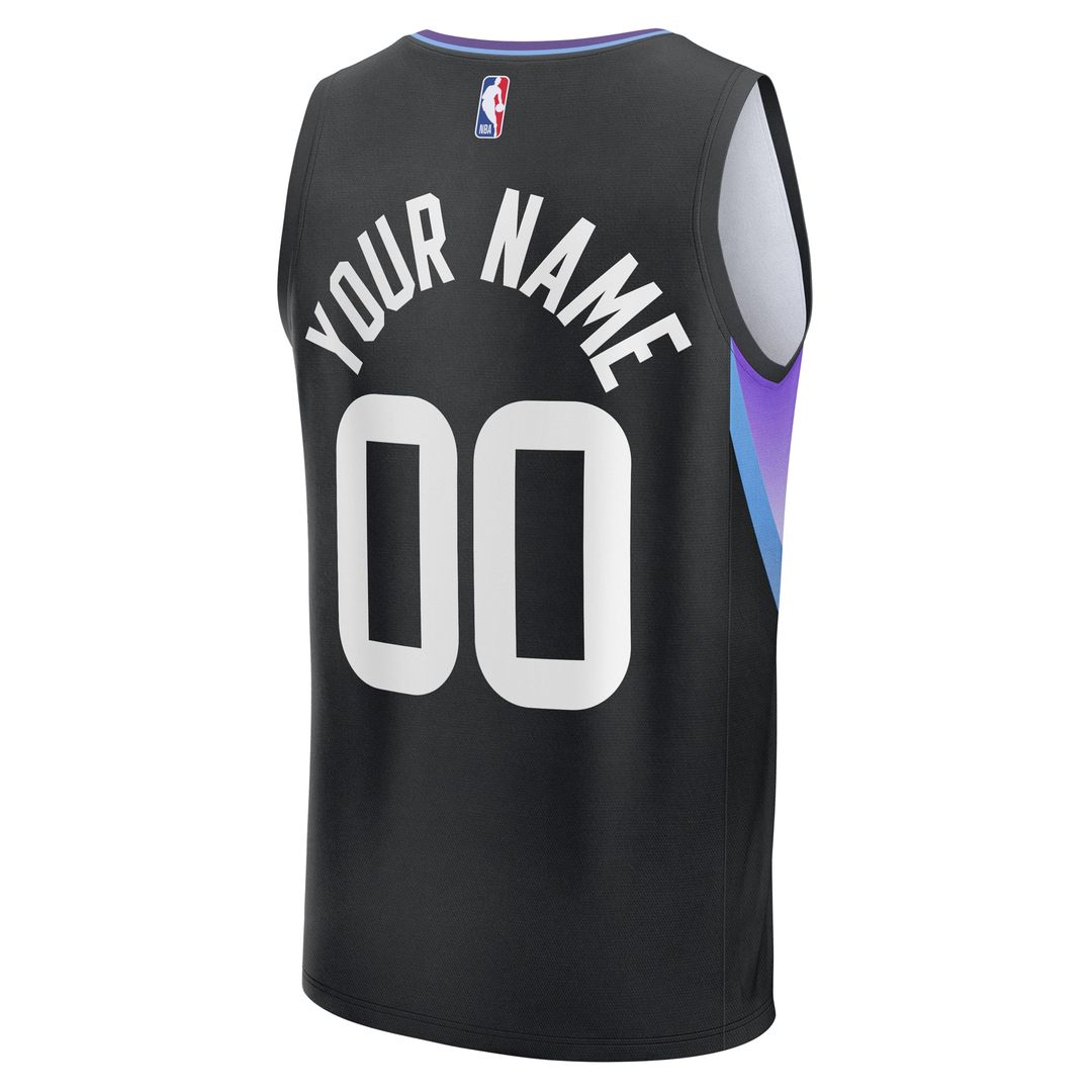 Utah Jazz Fanatics Fast Break Replica Custom Jersey - Purple - Icon Edition
