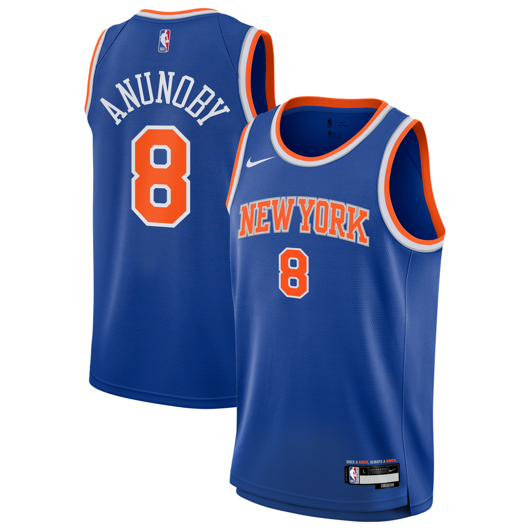New York Knicks Og Anunoby Nike Youth Swingman Jersey - Icon Edition - Blue