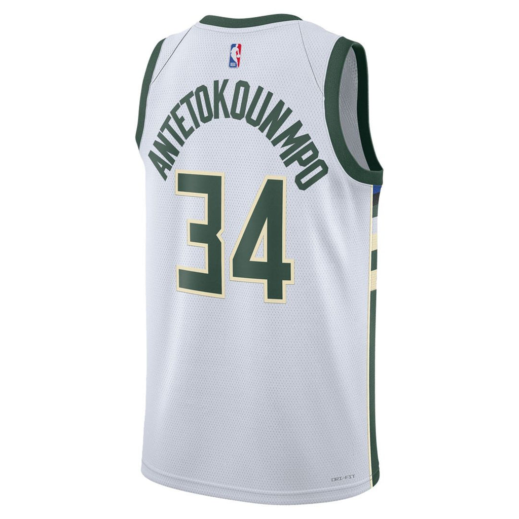 Milwaukee Bucks Giannis Antetokounmpo Nike Unisex Swingman Jersey - Association Edition - White