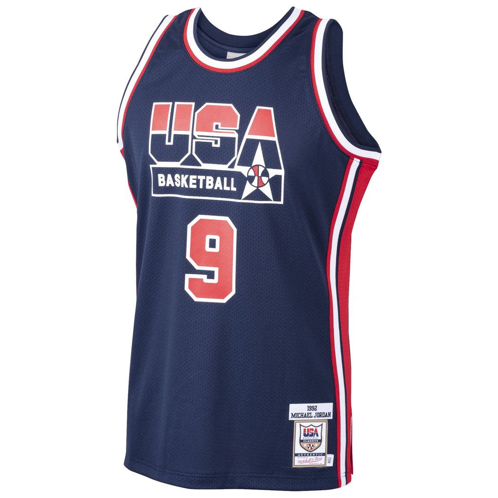 Michael Jordan Usa Basketball Mitchell & Ness Home 1992 Dream Team Authentic Jersey - Navy