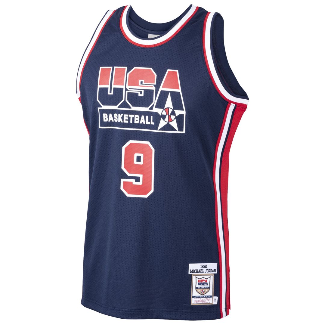 Michael Jordan Usa Basketball Mitchell & Ness Home 1992 Dream Team Authentic Jersey - Navy