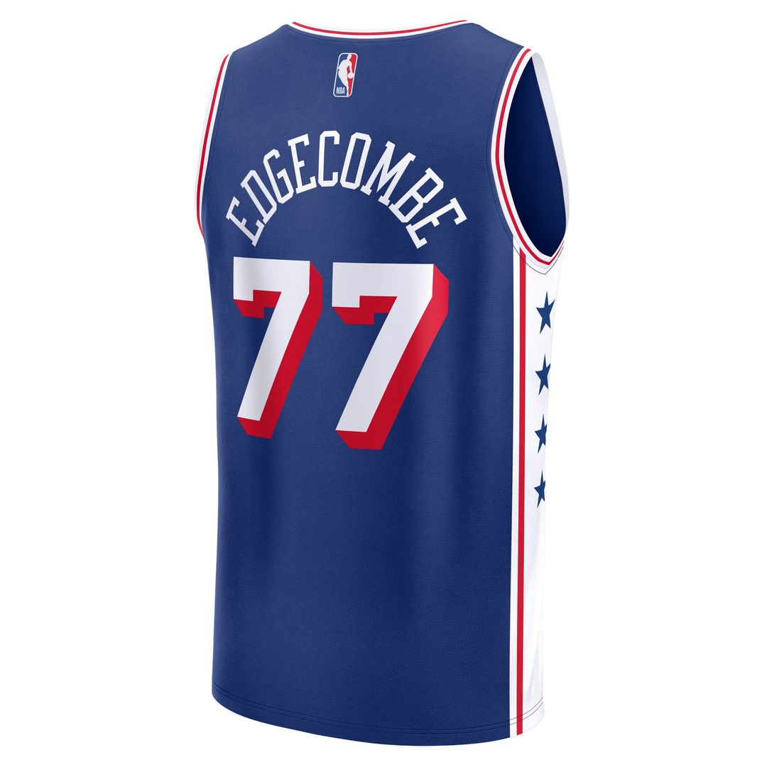 Philadelphia 76Ers V. J. Edgecombe Fanatics Nba Draft First Round Pick Fast Break Replica Jersey - Icon Edition - Royal