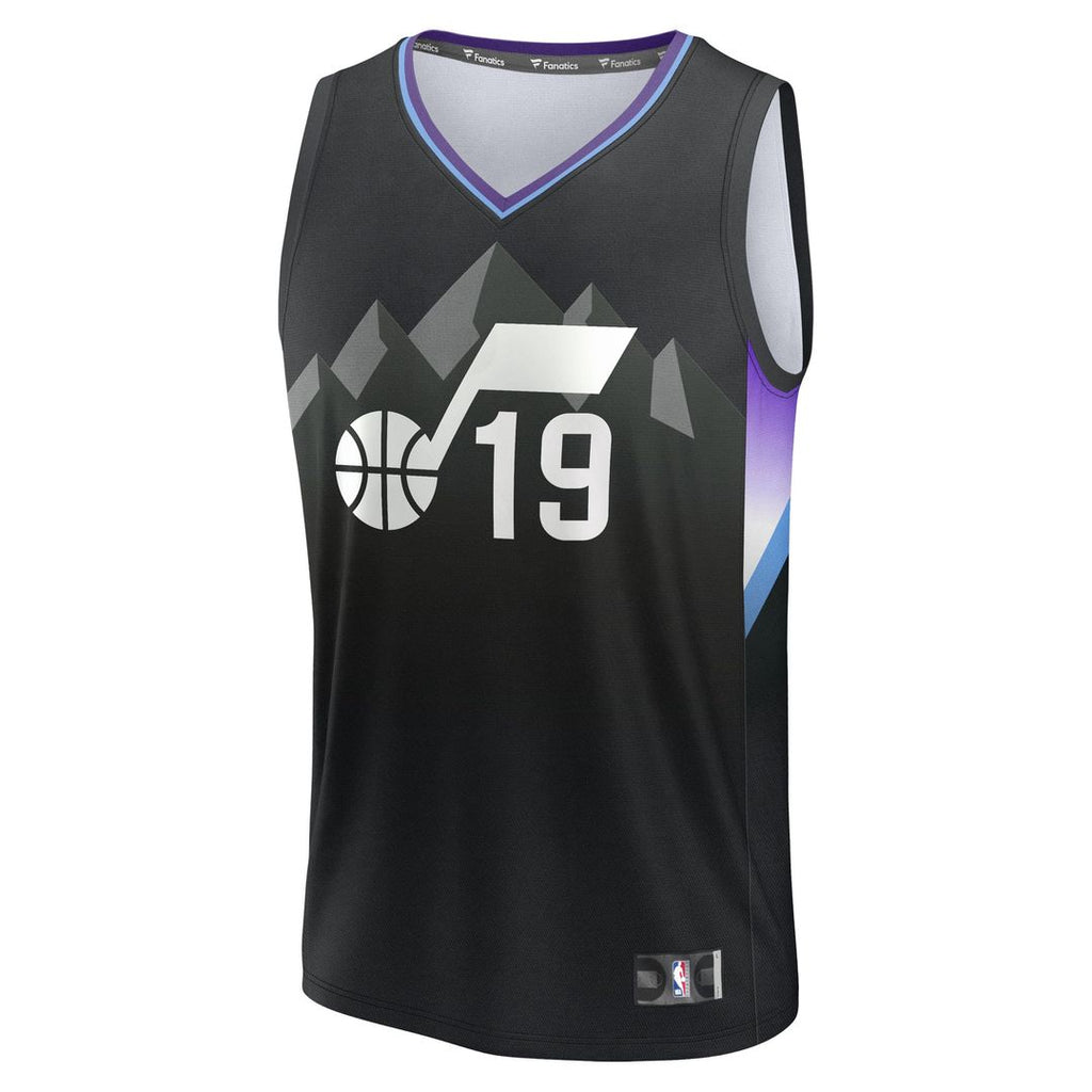 Utah Jazz Ace Bailey Fanatics Nba Draft First Round Pick Fast Break Replica Jersey - Statement Edition - Black