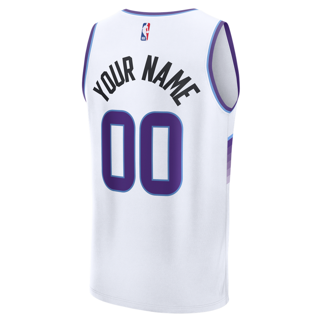 Utah Jazz Fanatics Youth Fast Break Replica Custom Jersey - Association Edition
