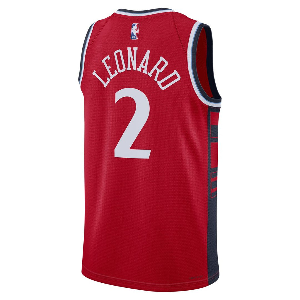 La Clippers Kawhi Leonard Jordan Brand Unisex 2024/25 Swingman Jersey - Statement Edition - Red