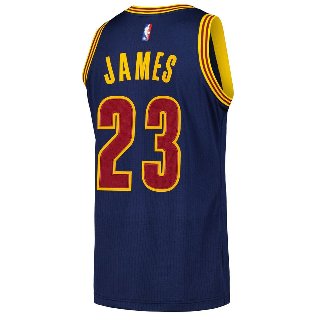 Cleveland Cavaliers Lebron James Mitchell & Ness 2015/16 Hardwood Classics Authentic Jersey - Navy
