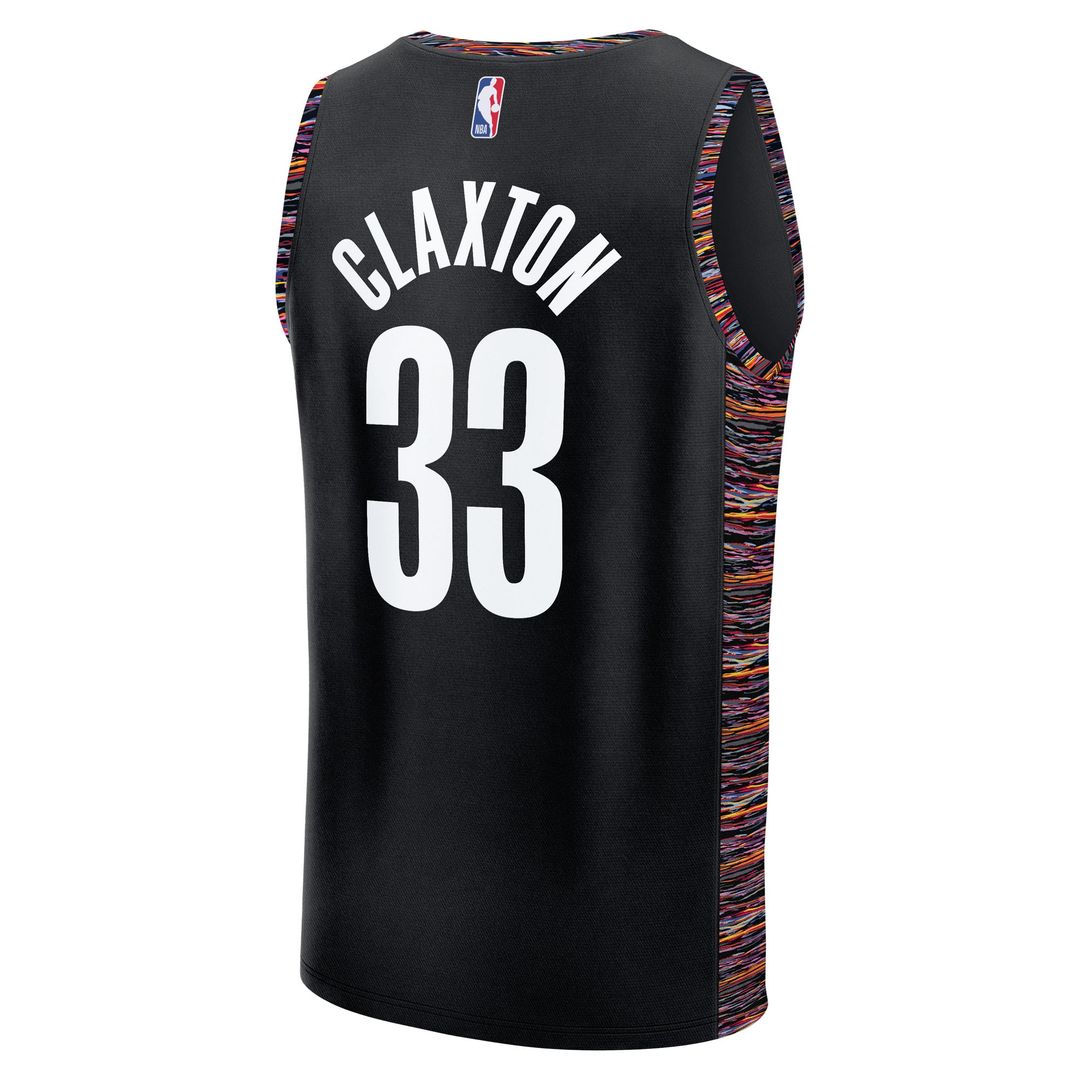 Brooklyn Nets Nic Claxton Fanatics /26 City Edition Fast Break Jersey - Black