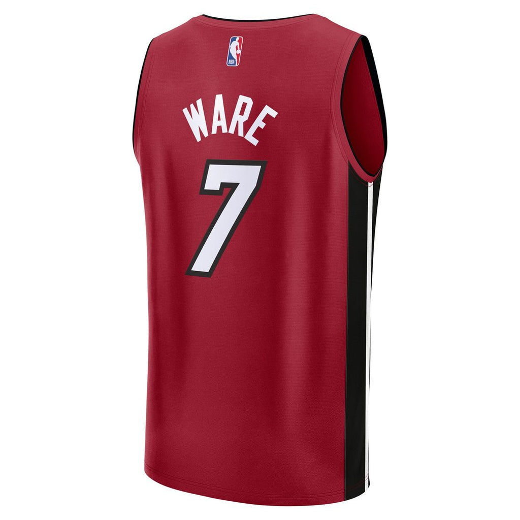 Miami Heat Kel'El Ware Fanatics Fast Break Player Jersey - Statement Edition - Red