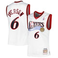 Philadelphia 76Ers Allen Iverson Mitchell & Ness 2002/03 Hardwood Classics Swingman Jersey - White
