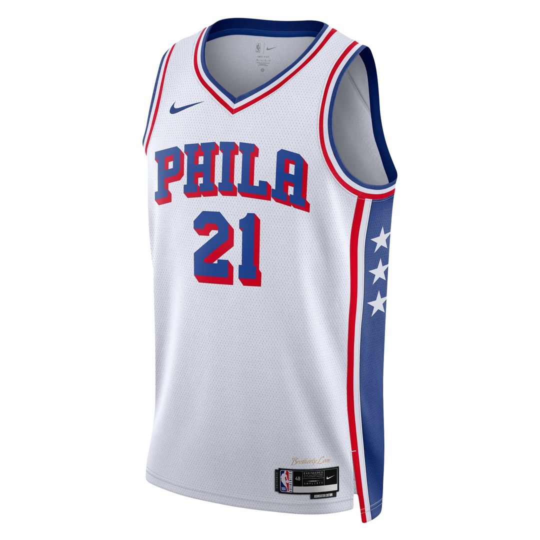 Philadelphia 76Ers Joel Embiid Nike Unisex Swingman Jersey - Association Edition - White