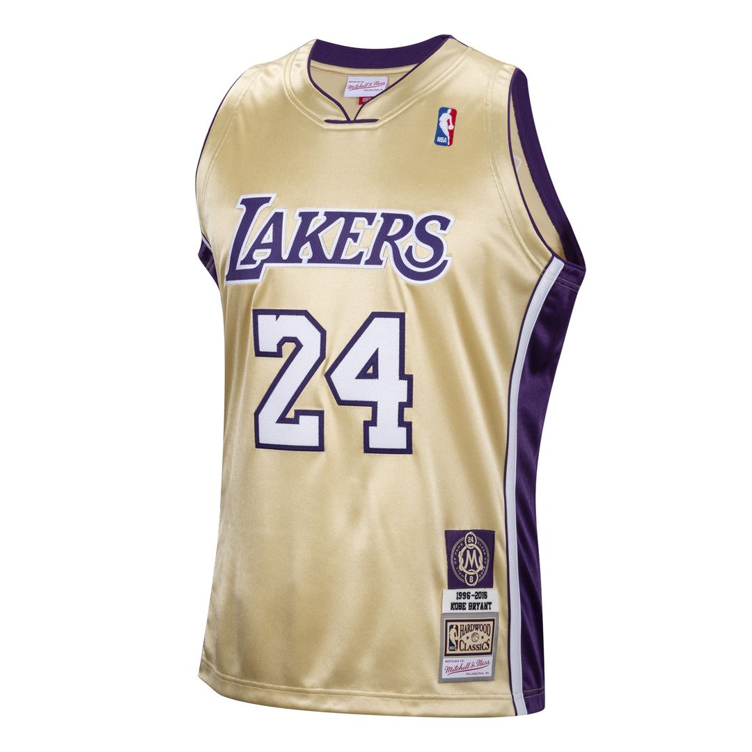 Los Angeles Lakers Kobe Bryant Mitchell & Ness Hall Of Fame Class Of 2020 #24 Authentic Hardwood Classics Jersey - Gold
