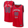New Orleans Pelicans Fanatics Youth Fast Break Custom Replica Jersey - Red - Statement Edition