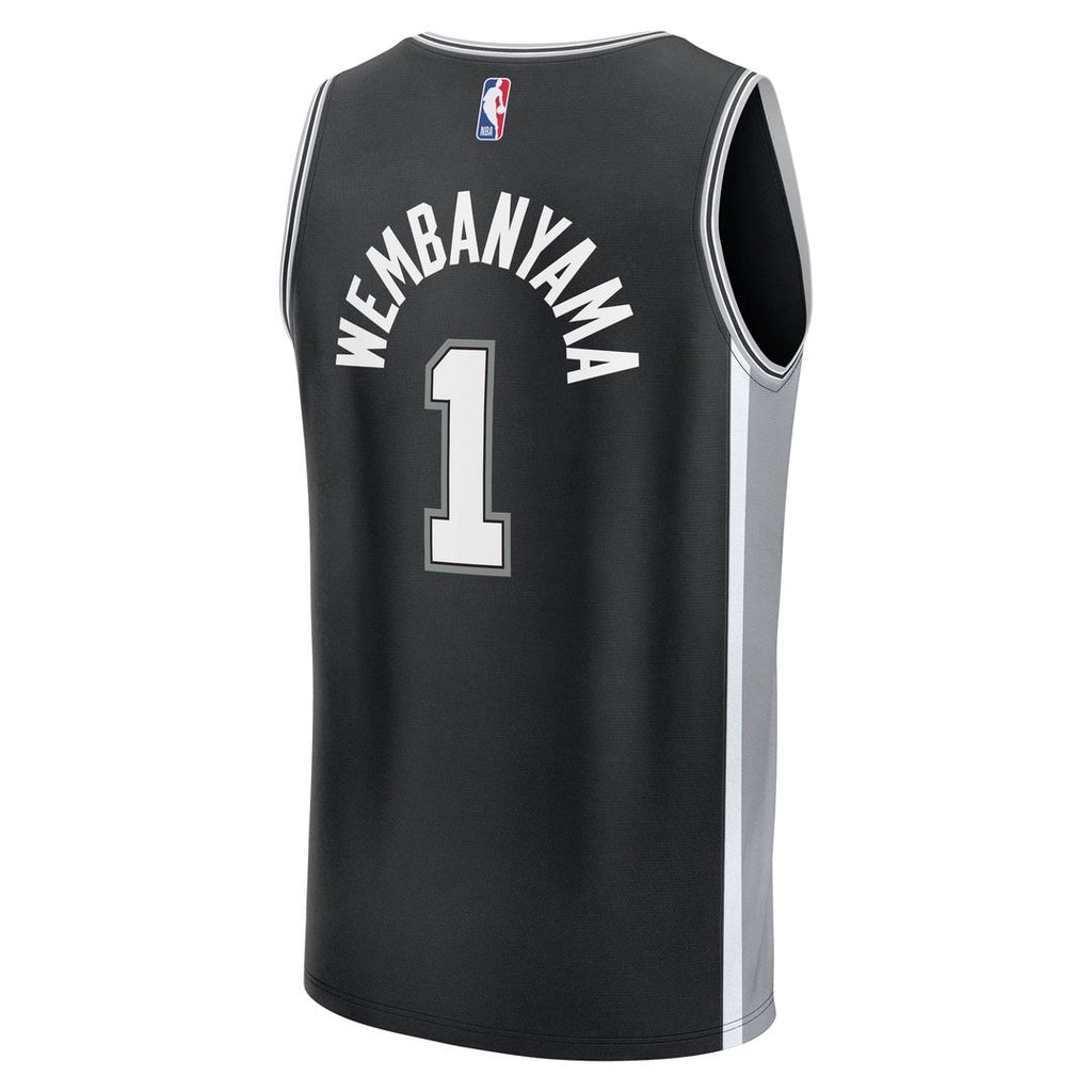 San Antonio Spurs Victor Wembanyama Fanatics Fast Break Replica Player Jersey - Icon Edition - Black