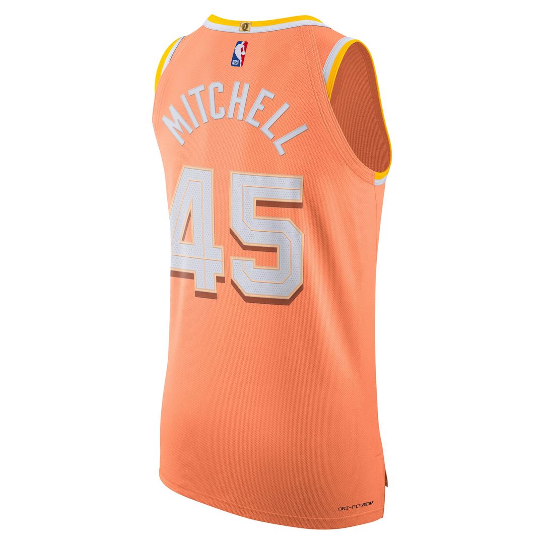 Cleveland Cavaliers Donovan Mitchell Nike Unisex /26 Authentic Jersey - City Edition - Orange