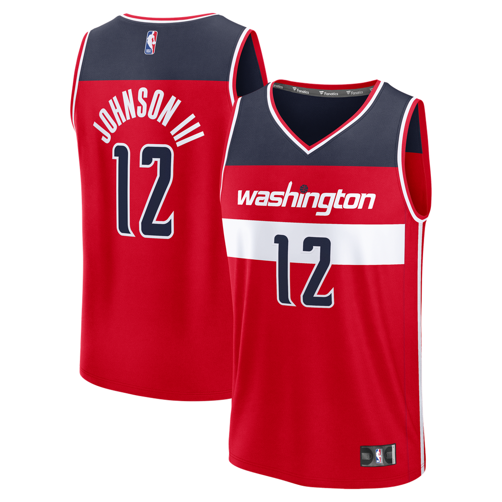 Washington Wizards Tre Johnson Iii Fanatics Fast Break Replica Jersey - Icon Edition - Red