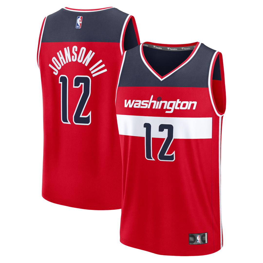 Washington Wizards Tre Johnson Iii Fanatics Fast Break Replica Jersey - Icon Edition - Red
