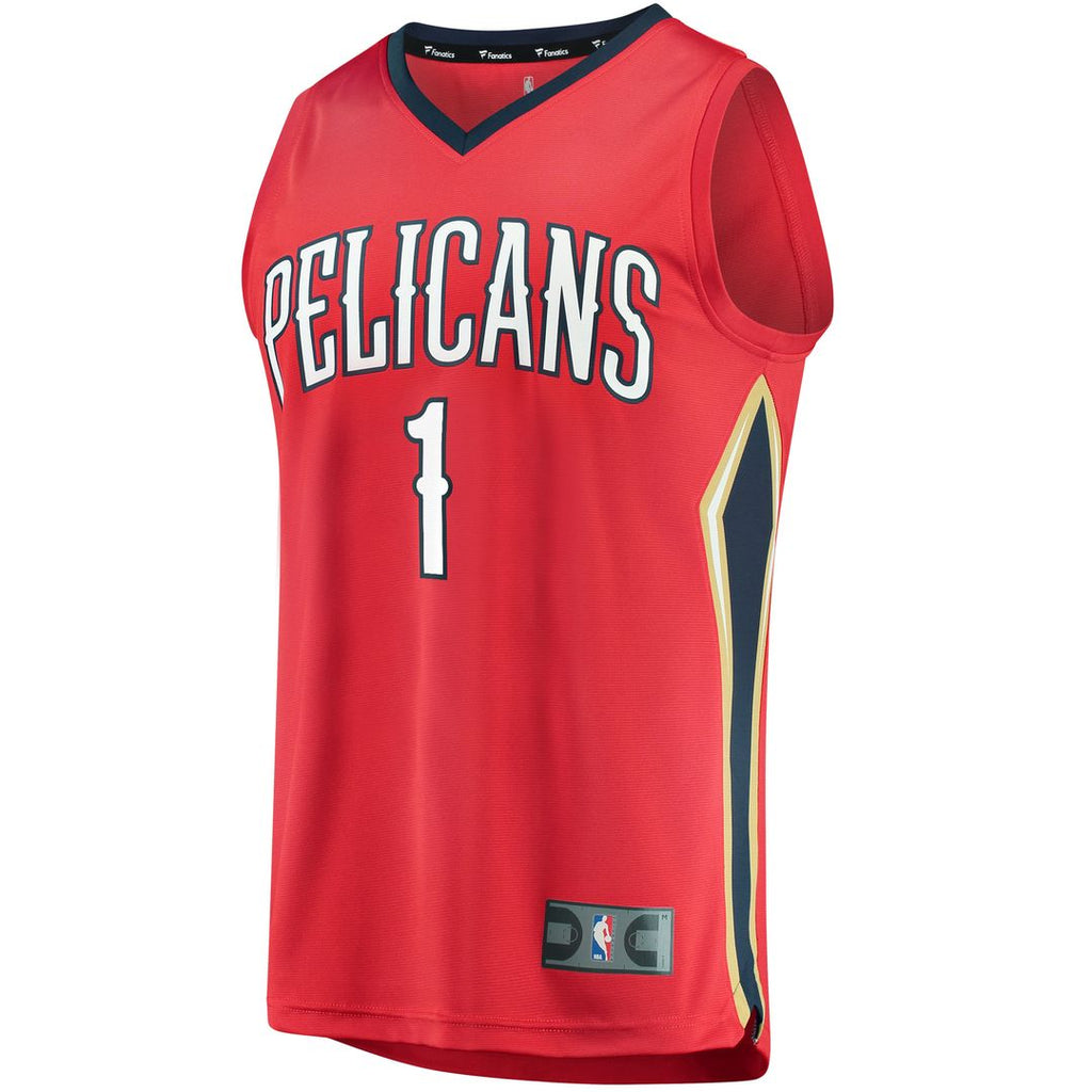 New Orleans Pelicans Zion Williamson Fanatics Replica Fast Break Jersey White - Association Edition