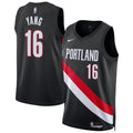Portland Trail Blazers Yang Hansen Nike Unisex Swingman Jersey - Icon Edition - Black