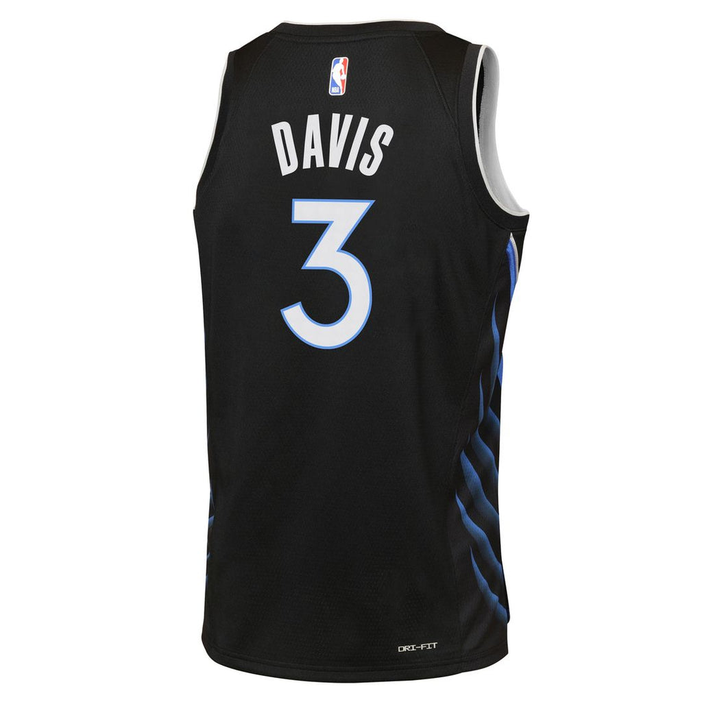 Dallas Mavericks Anthony Davis Nike Youth /26 City Edition Swingman Jersey - Black