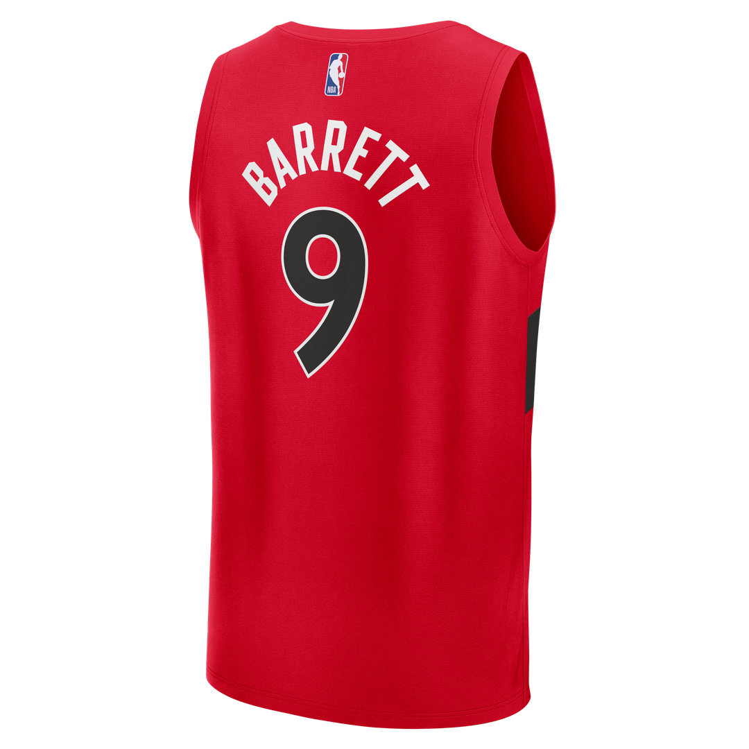 Toronto Raptors Rj Barrett Fanatics Fast Break Jersey - Red - Icon Edition