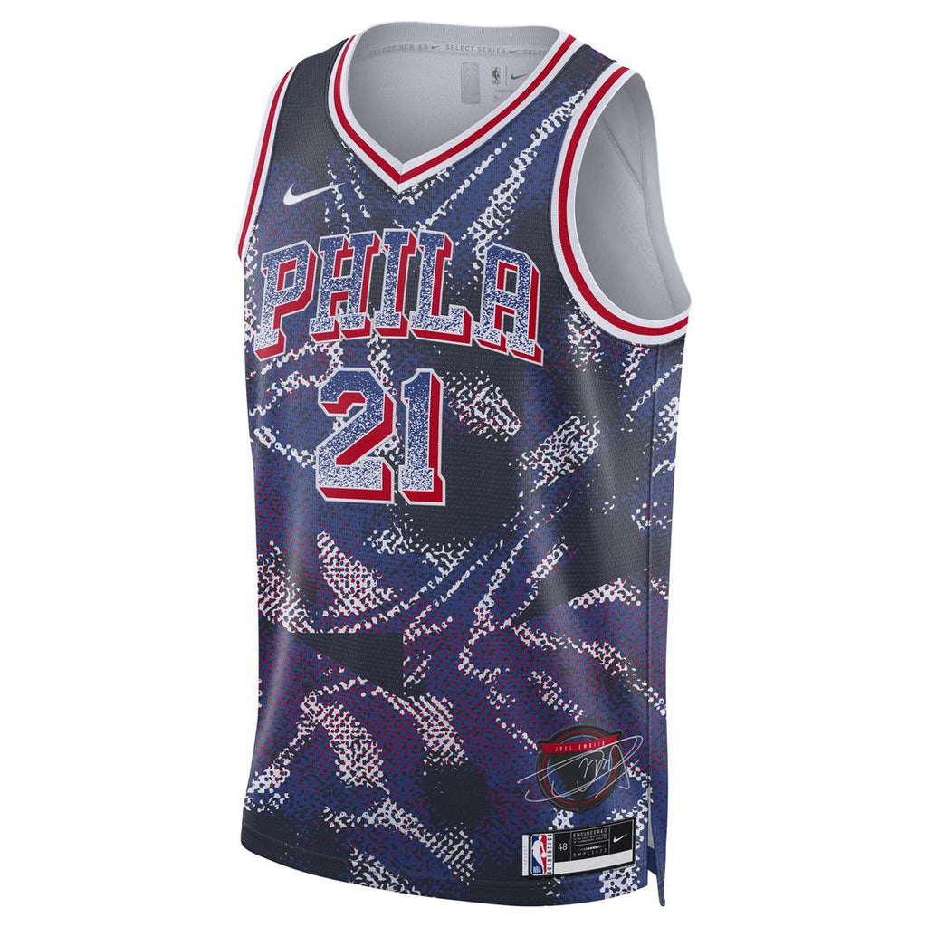 Philadelphia 76Ers Joel Embiid Nike Unisex Select Series Swingman Player Jersey - Navy
