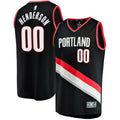 Portland Trail Blazers Scoot Henderson Fanatics Fast Break Replica Jersey - Icon Edition - Black