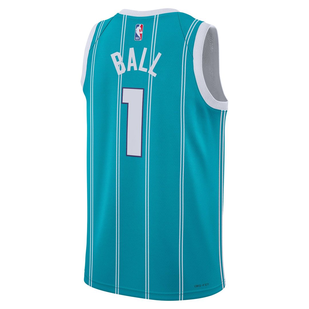 Charlotte Hornets Lamelo Ball Jordan Brand Unisex Swingman Jersey - Icon Edition - Teal