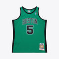 Boston Celtics Kevin Garnett Mitchell & Ness 2007 - 08 Hardwood Classics Authentic Jersey - Kelly Green