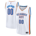 Oklahoma City Thunder Fanatics Fast Break Custom Jersey - Association Edition - White