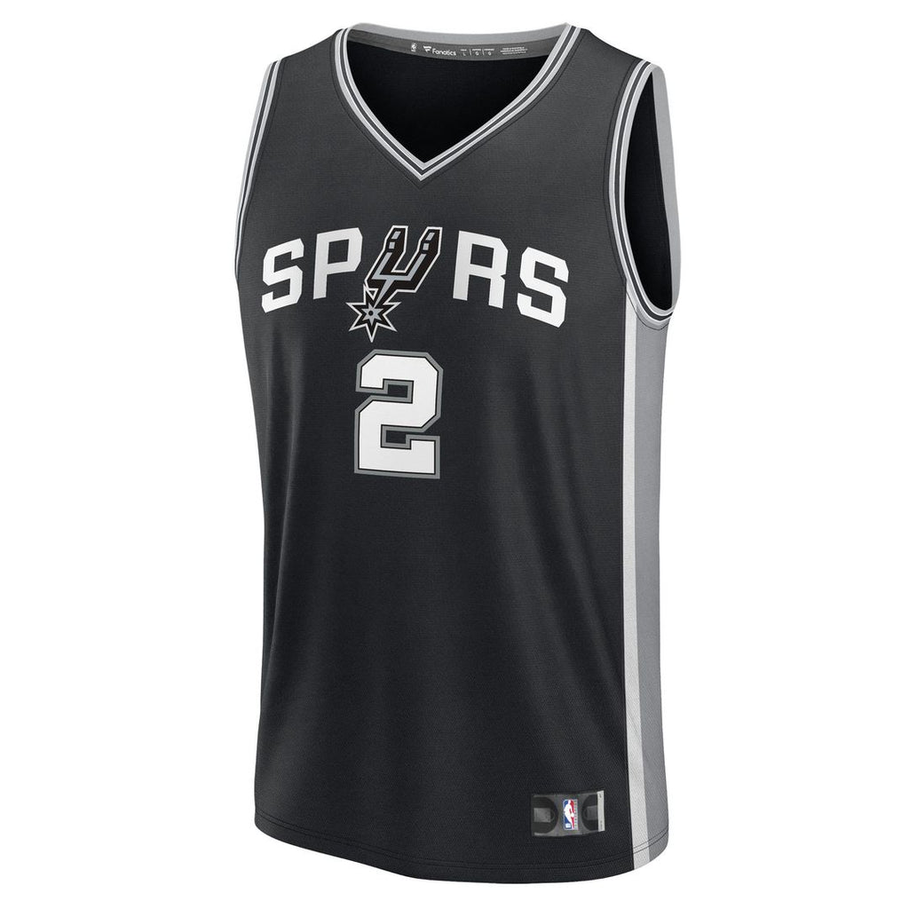 San Antonio Spurs Dylan Harper Fanatics Nba Draft First Round Pick Fast Break Replica Jersey - Icon Edition - Black
