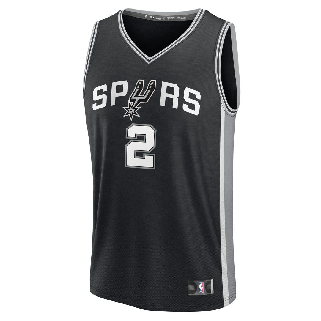 San Antonio Spurs Dylan Harper Fanatics Nba Draft First Round Pick Fast Break Replica Jersey - Icon Edition - Black