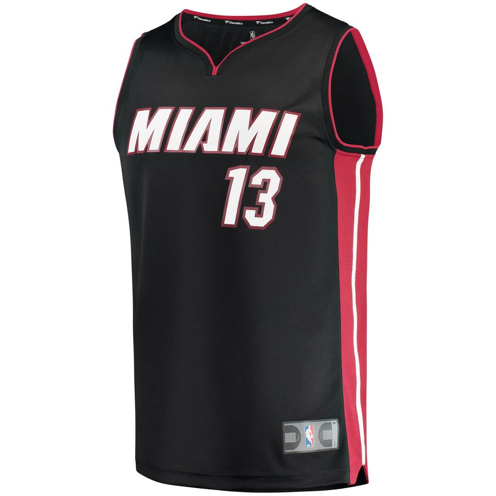 Miami Heat Bam Adebayo Fanatics Fast Break Replica Player Jersey - Icon Edition - Black