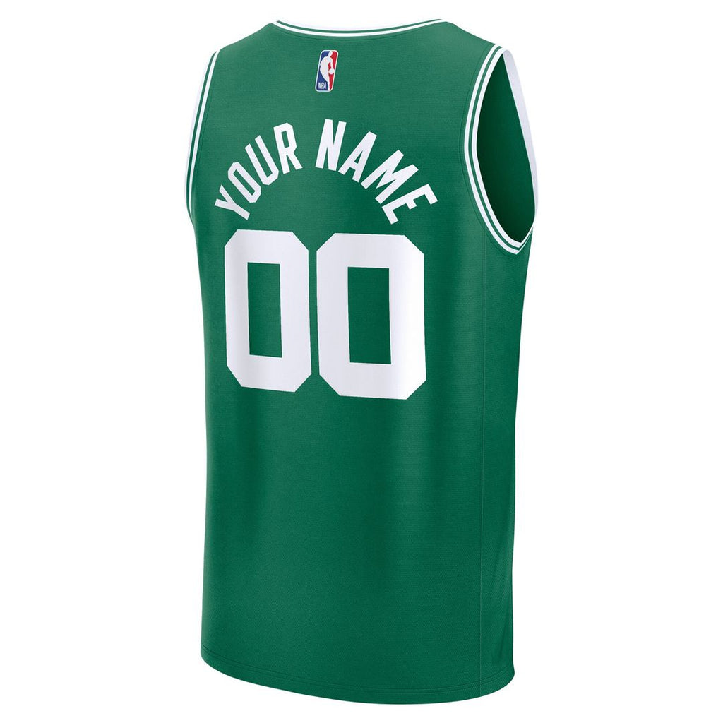 Boston Celtics Fanatics Youth Fast Break Custom Replica Jersey - White - Association Edition