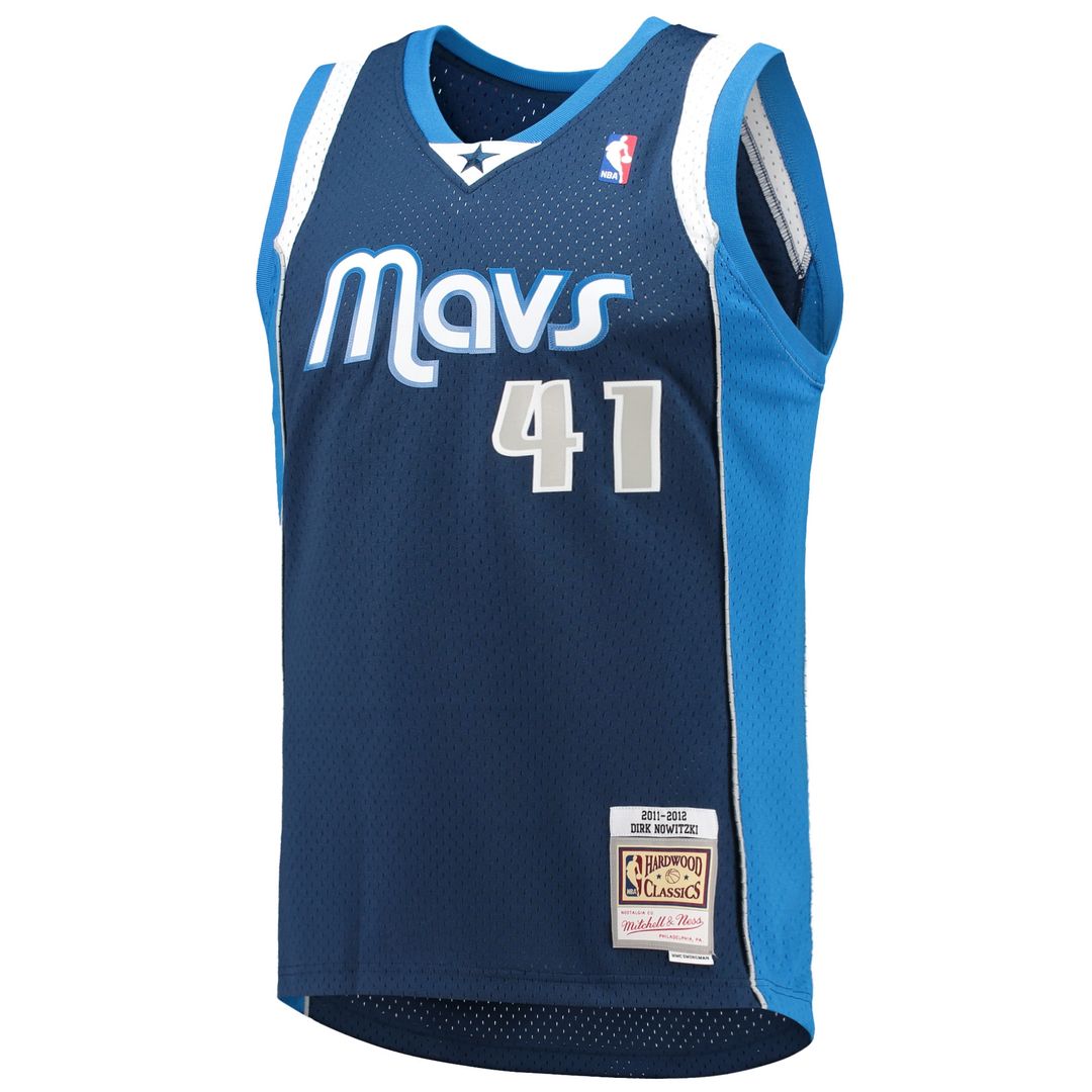 Dallas Mavericks Dirk Nowitzki Mitchell & Ness 1998/99 Hardwood Classics Swingman Jersey - Blue