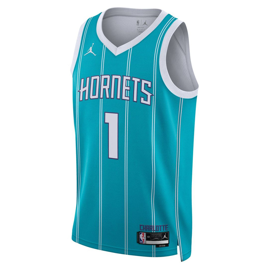 Charlotte Hornets Lamelo Ball Jordan Brand Unisex Swingman Jersey - Icon Edition - Teal
