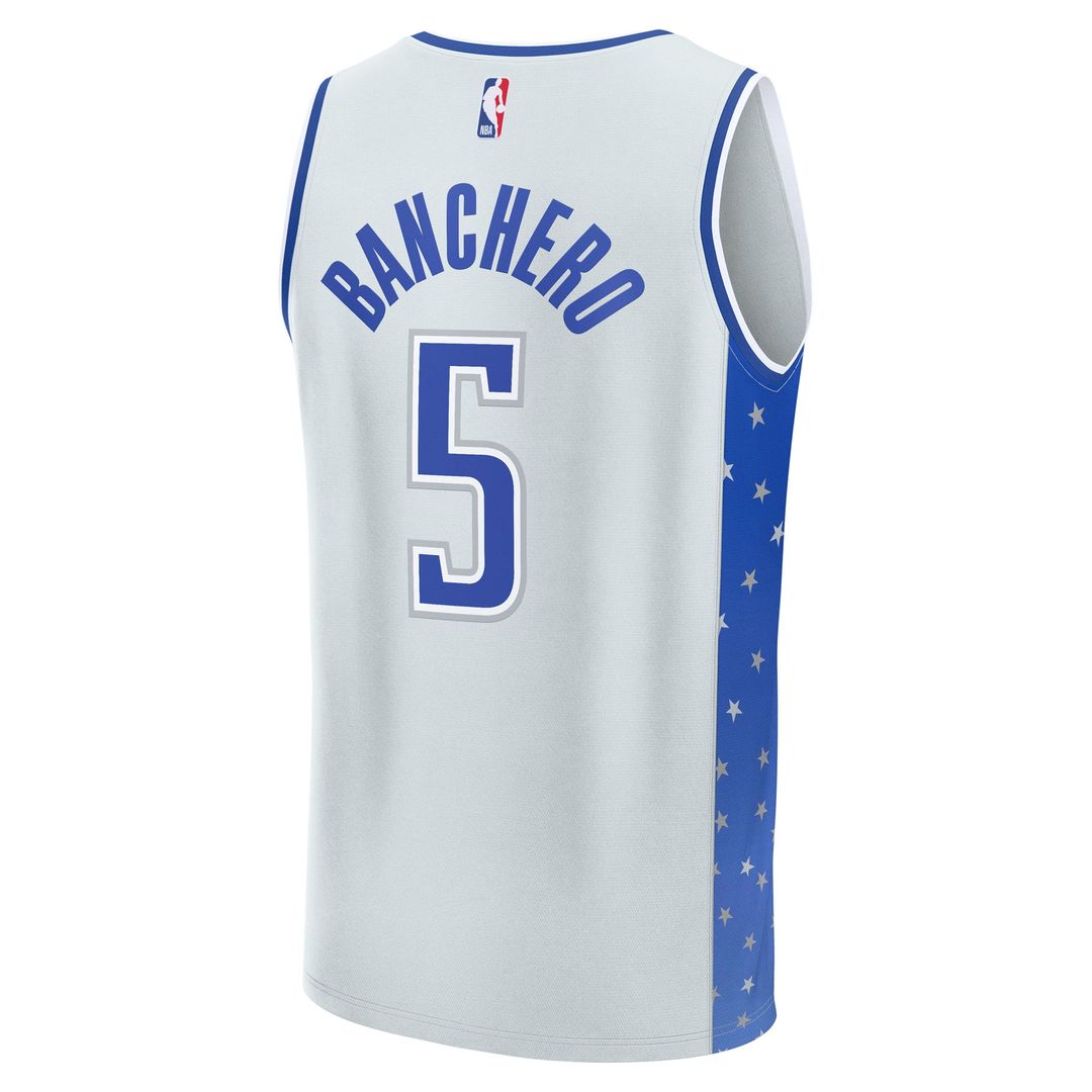 Orlando Magic Paolo Banchero Fanatics /26 City Edition Fast Break Jersey - Silver