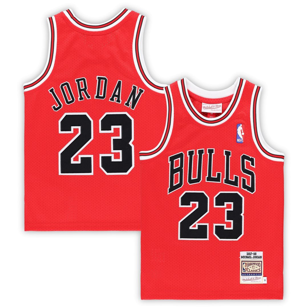 Chicago Bulls Michael Jordan Mitchell & Ness Preschool 1997/98 Hardwood Classics Authentic Jersey - White