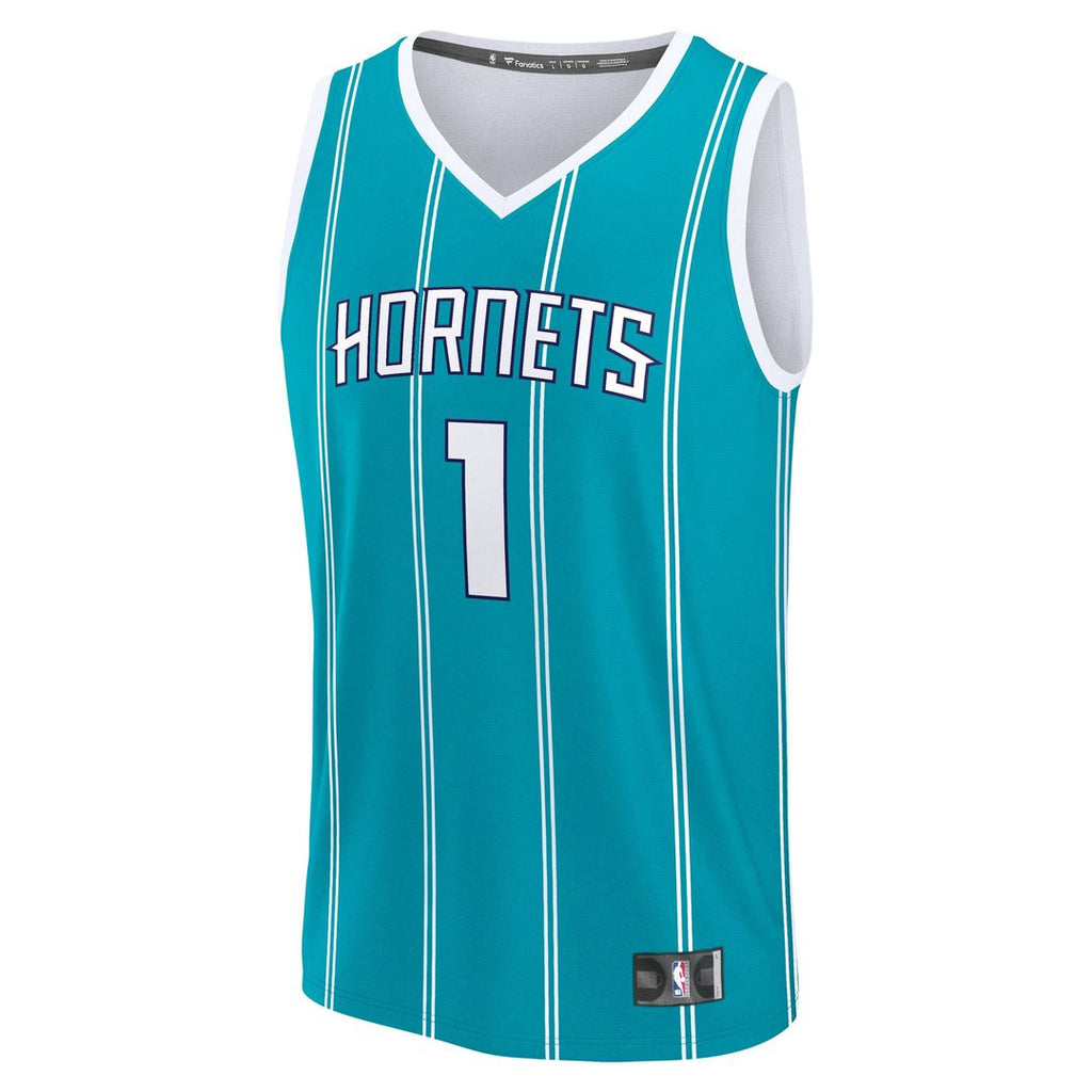 Charlotte Hornets Lamelo Ball Fanatics Fast Break Replica Player Jersey - Icon Edition - Teal