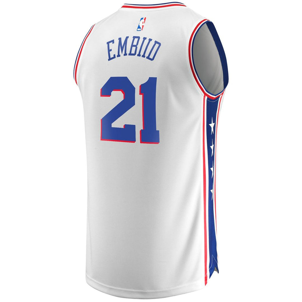 Philadelphia 76Ers Joel Embiid Fanatics Replica Jersey - Association Edition - White