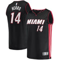Miami Heat Tyler Herro Fanatics Fast Break Replica Jersey Black - Icon Edition