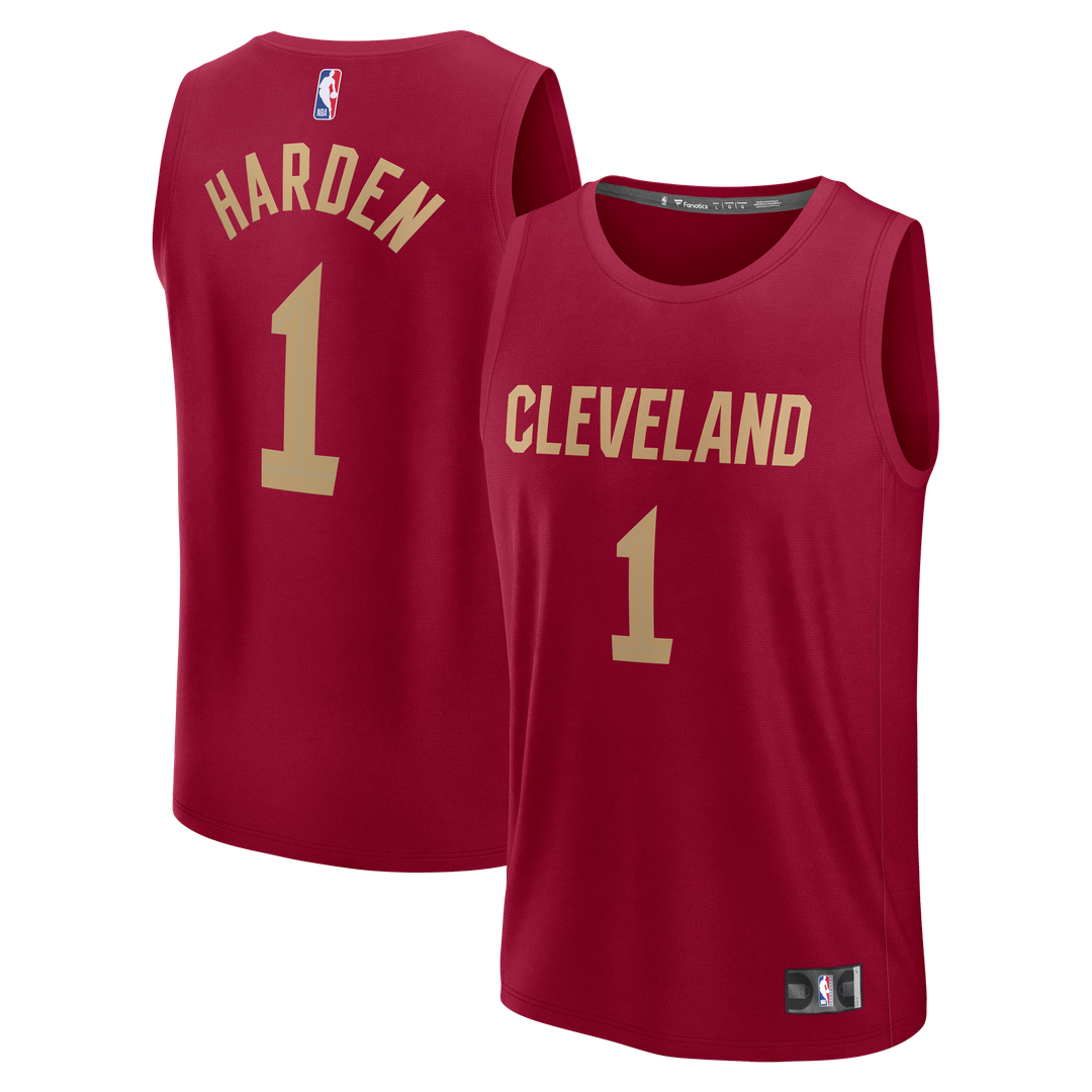 Cleveland Cavaliers James Harden Fanatics Fast Break Replica Jersey - Icon Edition - Wine