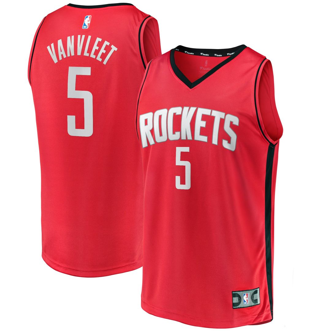 Houston Rockets Fred Vanvleet Fanatics Fast Break Replica Player Jersey - Icon Edition - Red