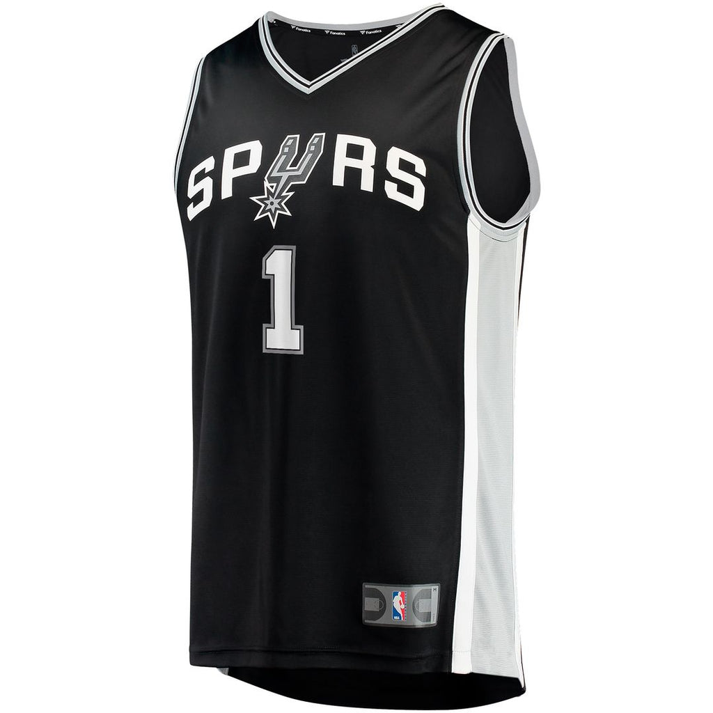 San Antonio Spurs Victor Wembanyama Fanatics Fast Break Replica Jersey - Icon Edition - Black