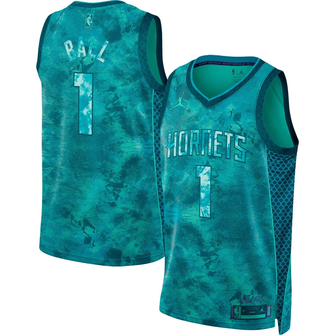 Charlotte Hornets Lamelo Ball Jordan Brand Unisex Select Series Swingman Jersey - Teal