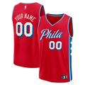 Philadelphia 76Ers Fanatics Fast Break Custom Jersey - Icon Edition - Red